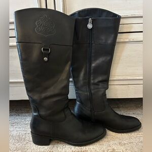 Franco Sarto Black Riding Boots. Like new. Worn just few times. Smoke free home